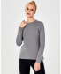 ფოტო #1 პროდუქტის Women's Pima Going Long Sleeve Tee for Women