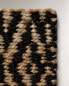 Rectangular geometric design jute doormat