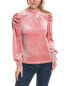 Colette Rose Velvet Blouse Women's Pink S - фото #1