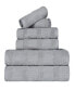 Фото #1 товара Roma Ribbed Turkish Cotton Quick-Dry Solid Assorted Highly Absorbent Towel 3 Piece Set