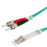 Фото #2 товара ROLINE Fibre Optic Jumper Cable - 50/125µm - LC/ST - OM3 - turquoise 5 m - 5 m - OM3 - LC - ST