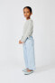 Flowing culotte jeans with drawstring