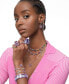 ფოტო #7 პროდუქტის Silver-Tone Crystal Mixed Cut Collar Necklace, 14" + 1-3/4" extender