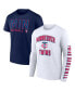 Фото #1 товара Men's Navy, White Minnesota Twins Two-Pack Combo T-shirt Set