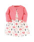 ფოტო #1 პროდუქტის Toddler Girls Cotton Dress and Cardigan Set, Forest