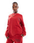 Фото #3 товара The Frolic Cherry Bomb back print sweatshirt co-ord in red