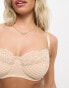 We Are We Wear Fuller Bust micro and lace multiway underwired bra in oyster