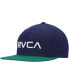 Фото #1 товара Men's Navy and Green Logo Twill II Snapback Hat