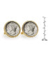 Фото #2 товара Запонки American Coin Treasures серебряный Меркурий Дайм в кольце на веревке