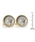 ფოტო #2 პროდუქტის Silver Mercury Dime Rope Bezel Coin Cuff Links