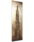 Stratified Metallic Handed Painted Rugged Wooden Wall Art, 72" x 22" x 2.8"