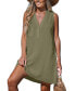 Фото #1 товара Women's Chartreuse Sleeveless V-Neck Mini Beach Dress