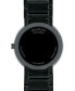 ფოტო #3 პროდუქტის Men's Swiss Sapphire Black PVD Stainless Steel Bracelet Watch 39mm