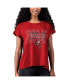 Women's Red Tampa Bay Buccaneers Abigail Back Slit T-Shirt