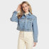 Фото #1 товара Women's Denim Jacket - Universal Thread Medium Wash S