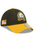 ფოტო #1 პროდუქტის Men's Black, Yellow Pittsburgh Steelers 2022 Salute To Service 39THIRTY Flex Hat
