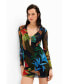 Фото #3 товара Women's Tropical tulle mini dress