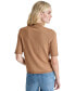 ფოტო #2 პროდუქტის Women's Stud Logo Mock Neck Elbow-Sleeve Sweater