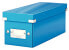 Esselte Leitz Click & Store CD/Media Storage Box - Blue - Cardboard - Glossy - 143 mm - 352 mm - 136 mm