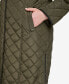ფოტო #4 პროდუქტის Women's Plus Size Hooded Belted Quilted Coat
