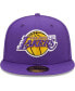 Фото #3 товара Men's Purple Los Angeles Lakers 17x NBA Finals Champions Pop Sweat 59FIFTY Fitted Hat