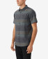 ფოტო #2 პროდუქტის Men's Seafaring Stripe Short Sleeve Standard Shirt