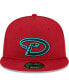 Фото #3 товара Men's Red Arizona Diamondbacks Alternate Authentic Collection On-Field 59FIFTY Fitted Hat