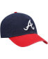 Фото #4 товара Men's Navy Atlanta Braves Clean Up Adjustable Hat
