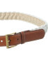 Фото #2 товара Brooks Brothers Nantucket Rope & Leather Belt Men's