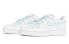 Фото #4 товара 【定制球鞋】 Nike Air Force 1 Low ABLOODING 简系列 反转冰川 低饱和度 简约手绘 低帮 板鞋 男款 白蓝 / Кроссовки Nike Air Force CW2288-111