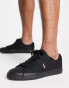 Polo Ralph Lauren sayer trainer in black with logo Черный, 45 - фото #1