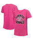ფოტო #1 პროდუქტის Big Girls Pink Washington Nationals Jersey Stars V-Neck T-shirt