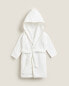 Фото #1 товара Children's velour bathrobe with trim detail
