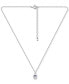 ფოტო #4 პროდუქტის Lab-Grown Sapphire Hamsa Hand Pendant Necklace (3/8 ct. t.w.) in 18k Gold-Plated Sterling Silver, 16" + 2" extender, Created for Macy's