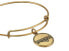 Фото #1 товара Alex and Ani New England Patriots Logo Gold Expandable Wire Bangle Bracelet