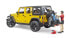 Фото #2 товара Игрушечный транспорт Bruder Jeep Wrangler Unlimited Rubicon с горным велосипедом и фигуркой велосипедиста