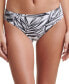 Фото #1 товара Dkny 276922 Printed Classic Bikini Bottoms Women's Swimsuit, XL, Black/White