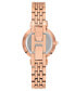 ფოტო #3 პროდუქტის Women's Rose Gold-Tone Bracelet Watch 30mm