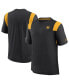Фото #1 товара Men's Black Pittsburgh Steelers Sideline Tonal Logo Performance Player T-shirt
