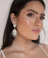 ფოტო #4 პროდუქტის Timeless Crystal Dangle Earrings in 18K Gold Plating