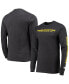 Фото #1 товара Men's Heathered Charcoal Washington Football Team Halftime Long Sleeve T-shirt