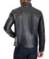 Фото #6 товара Men's Perforated Faux Leather Moto Jacket, Created for Macy's