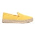 TOMS Carolina Platform Espadrille Slip On Womens Yellow Flats Casual 10020696T-