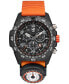 ფოტო #1 პროდუქტის Men's Swiss Chronograph Bear Grylls Survival Master Series Compass Orange Rubber Strap Watch 45mm