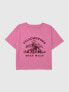 Kids Yellowstone Stay Wild Graphic Boxy Crop Tee