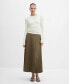 ფოტო #1 პროდუქტის Women's Pleated Long Skirt