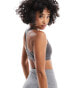 Фото #4 товара Nike Training Swoosh Dri-Fit medium support bra in ash grey