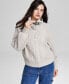 ფოტო #1 პროდუქტის Women's Cable 1/4 Sweater, Created for Macy's