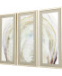 Фото #2 товара Oyster Shell Wall Art Set, 3 Piece