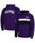 Фото #1 товара Men's Purple Baltimore Ravens Morgan Long Sleeve Hoodie T-shirt